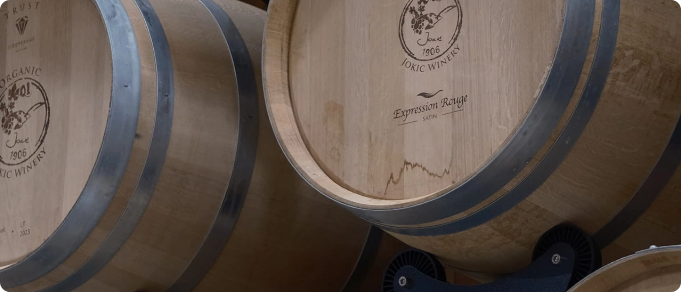 Jokić winery barrels