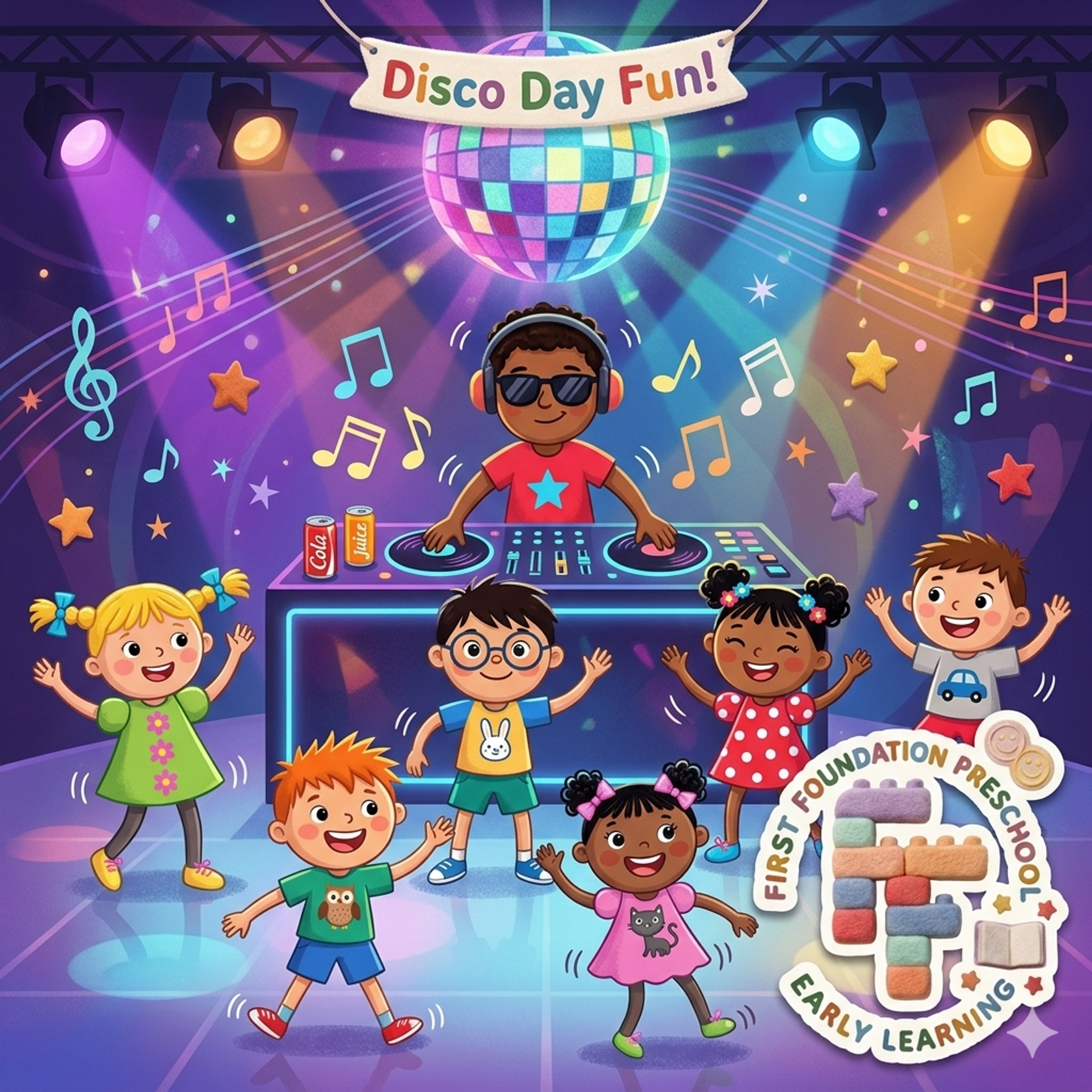 Our Vibrant April At First Foundation – Let's Glow! Our Annual Disco Day