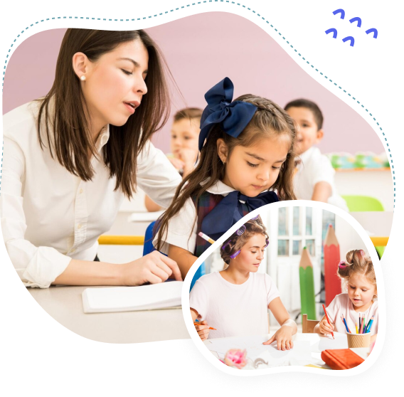 Educator and children exploring together at First Foundation Preschool