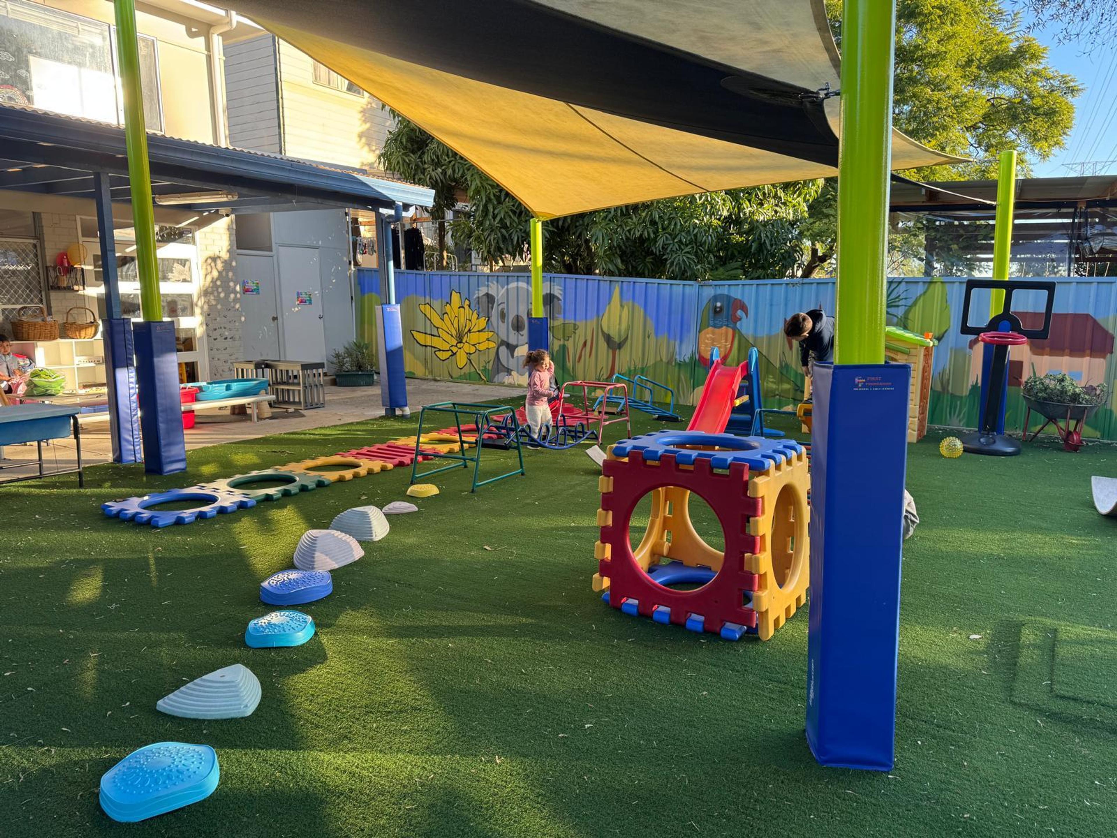Outdoor learning area at our Seven Hills centre