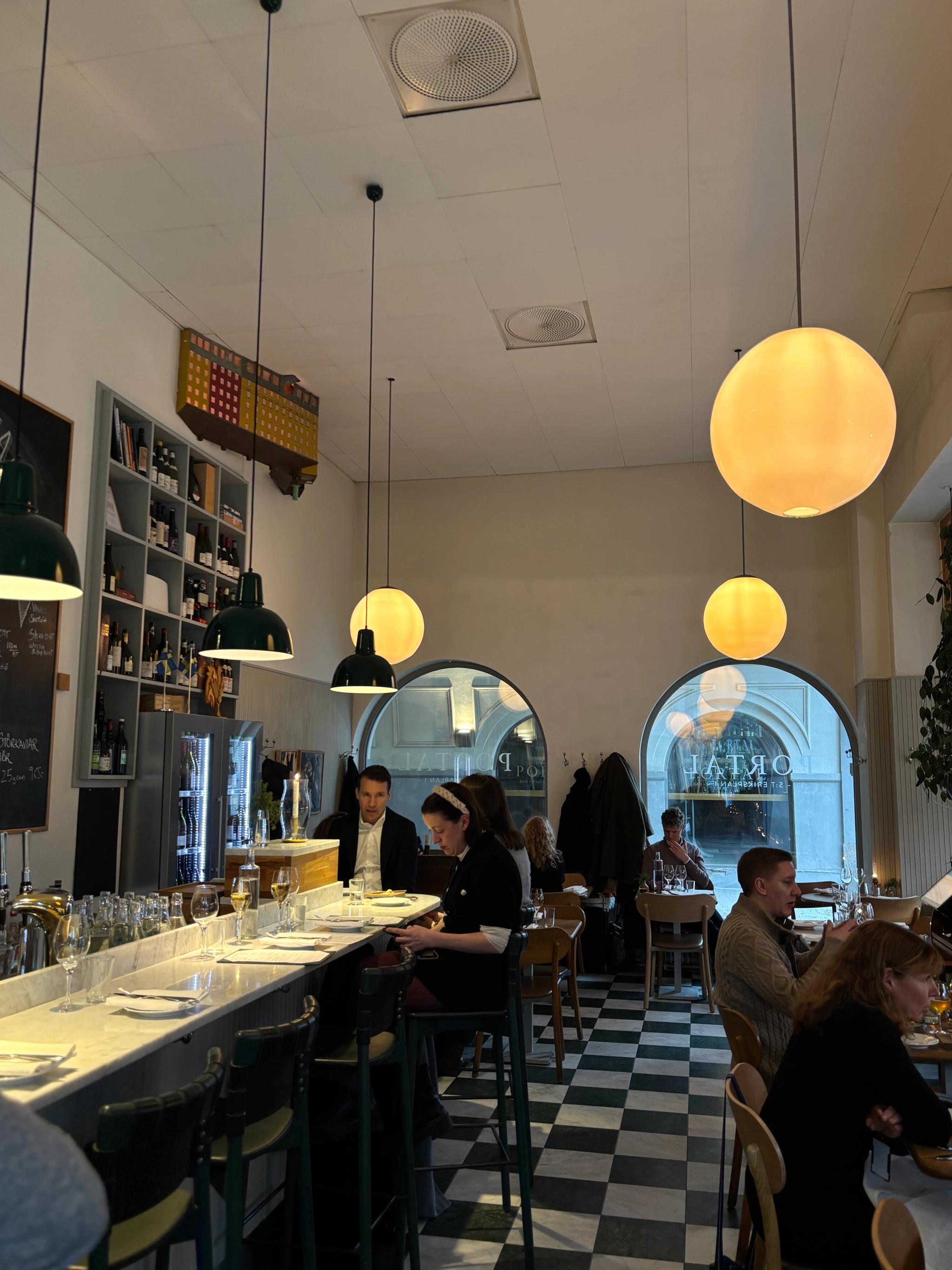 Portals matsal under lunchpasset