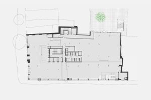 Ground floor plan of DSDHA's The Hickman