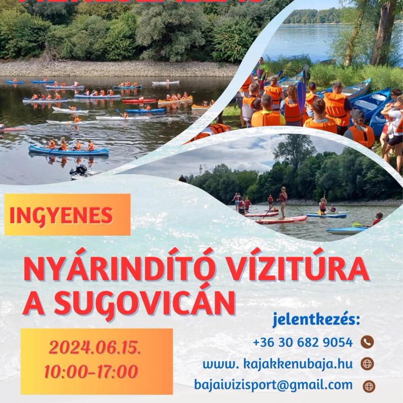 Nyárindító vízitúra a Sugovicán – Nagy Vízreszállás