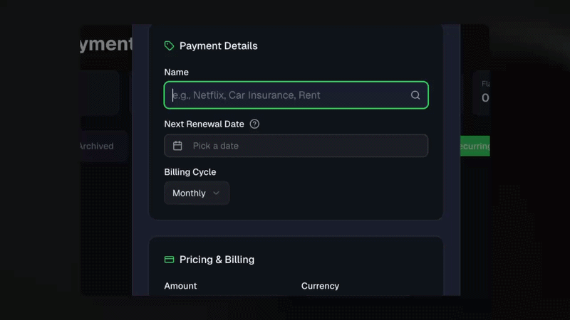Feature demonstration