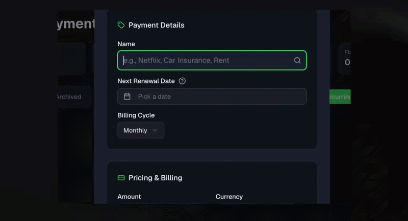 Feature demonstration