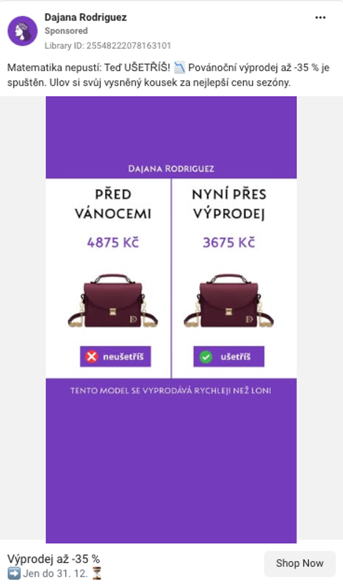 Recyklace úspěšných Meta reklam