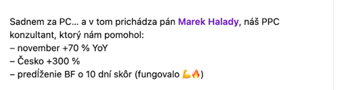 Feedback našeho Klienta