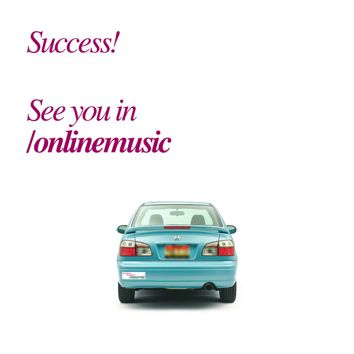 Online Music success state screen
