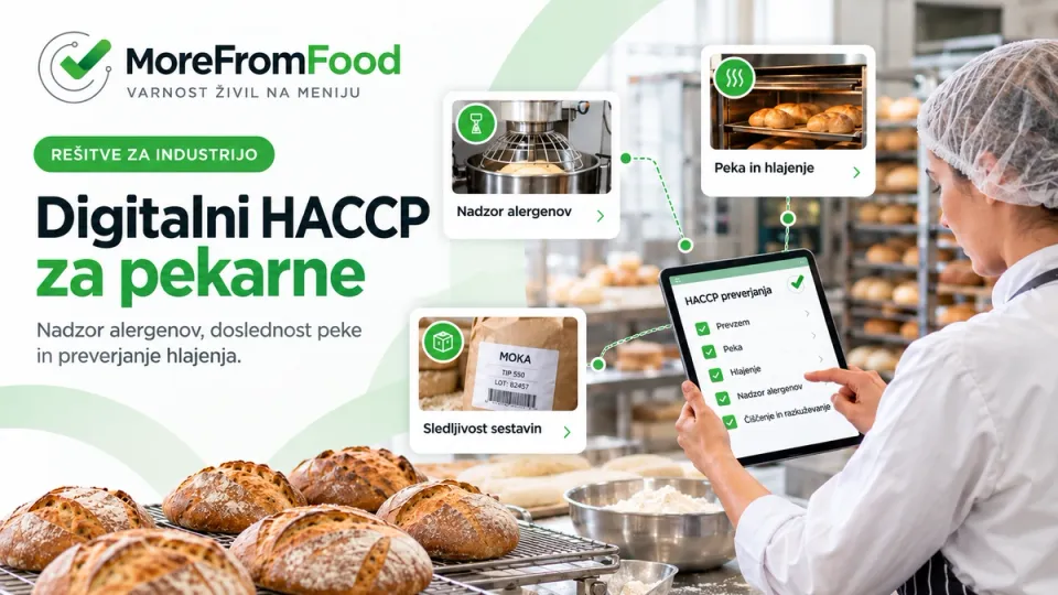 Digitalni HACCP za Pekarne