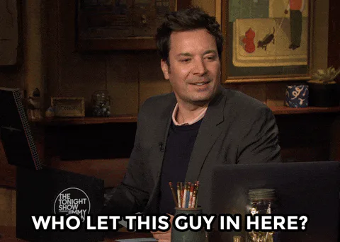 Animated reaction: Who Is That Jimmy Fallon