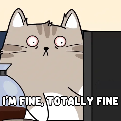 Animated reaction: Stressed Anxiety