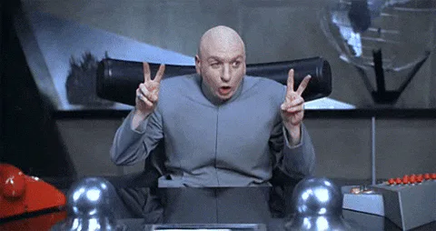 Animated reaction: Austin Powers Laser