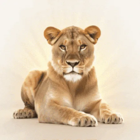 Animated reaction: Hear Me Roar Strong Woman