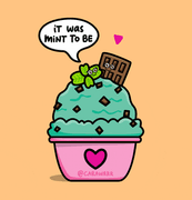 df39ba44-b194-8bb2-3c4e-5e34758a3ad4.gif An animated mint ice cream cup with a chocolate bar and mint leaves says 'It was mint to be.'