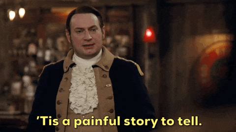 A man in a colonial-era coat raises his hands and says 'Tis a painful story to tell.'​​​​‌﻿‍﻿​‍​‍‌‍﻿﻿‌﻿​‍‌‍‍‌‌‍‌﻿‌‍‍‌‌‍﻿‍​‍​‍​﻿‍‍​‍​‍‌﻿​﻿‌‍​‌‌‍﻿‍‌‍‍‌‌﻿‌​‌﻿‍‌​‍﻿‍‌‍‍‌‌‍﻿﻿​‍​‍​‍﻿​​‍​‍‌‍‍​‌﻿​‍‌‍‌‌‌‍‌‍​‍​‍​﻿‍‍​‍​‍‌‍‍​‌﻿‌​‌﻿‌​‌﻿​​​﻿‍‍​‍﻿﻿​‍﻿﻿‌‍﻿​‌‍﻿﻿‌‍​﻿‌‍​‌‌‍﻿​‌‍‍​‌‍﻿﻿‌﻿​﻿‌﻿‌​​﻿‍‍​﻿​﻿​﻿​﻿​﻿​﻿​﻿​﻿​‍﻿﻿‌‍‍‌‌‍﻿‍‌﻿‌​‌‍‌‌‌‍﻿‍‌﻿‌​​‍﻿﻿‌‍‌‌‌‍‌​‌‍‍‌‌﻿‌​​‍﻿﻿‌‍﻿‌‌‍﻿﻿‌‍‌​‌‍‌‌​﻿﻿‌‌﻿​​‌﻿​‍‌‍‌‌‌﻿​﻿‌‍‌‌‌‍﻿‍‌﻿‌​‌‍​‌‌﻿‌​‌‍‍‌‌‍﻿﻿‌‍﻿‍​﻿‍﻿‌‍‍‌‌‍‌​​﻿﻿‌‌‍﻿‌‌‍‍‌‌‍‌﻿‌﻿​‍‌‍​‌‌﻿‌​‌‍‍‌‌‍﻿﻿‌‍﻿‍​‍﻿‍‌‍﻿‌‌‍‌‌‌‍‌​‌‍‍‌‌‍​‌​‍﻿‍‌‍​‍‌‍​‍‌‍‌​‌‍‌​​﻿​‌‌‍‌‌‌‍‌‌​﻿‍​​﻿‌​​﻿‍‌‌‍​﻿​﻿​﻿​﻿‌​​﻿‌​‌‍‌‍‌‍​‍‌‍​‌​﻿‌‍‌‍‌‌​﻿‌﻿‌‍​‌​﻿​‍‌‍​﻿​﻿​​​﻿​​‌‍‌‌‌‍‌‌‌‍‌‌‌‍‌​​﻿‌‍​﻿‌​‌‍​﻿​﻿‍﻿‌﻿‌​‌﻿‍‌‌﻿​​‌‍‌‌​﻿﻿‌‌‍﻿‌‌‍‌‌‌‍‌​‌‍‍‌‌‍​‌‌​​‌‌﻿​﻿‌﻿​﻿‌‍‌‌‌﻿‌​​﻿‍﻿‌﻿​​‌‍​‌‌﻿‌​‌‍‍​​﻿﻿‌‌‍​‌‌‍﻿​‌﻿‌​​﻿﻿﻿‌‍​‍‌‍​‌‌﻿​﻿‌‍‌‌‌‌‌‌‌﻿​‍‌‍﻿​​﻿﻿‌‌‍‍​‌﻿‌​‌﻿‌​‌﻿​​​‍‌‌​﻿​﻿‌​​‌​‍‌‌​﻿​‍‌​‌‍​‍‌‌​﻿​‍‌​‌‍‌‍﻿​‌‍﻿﻿‌‍​﻿‌‍​‌‌‍﻿​‌‍‍​‌‍﻿﻿‌﻿​﻿‌﻿‌​​‍‌‌​﻿​﻿‌​​‌​﻿​﻿​﻿​﻿​﻿​﻿​﻿​﻿​‍‌‍‌‍‍‌‌‍‌​​﻿﻿‌‌‍﻿‌‌‍‍‌‌‍‌﻿‌﻿​‍‌‍​‌‌﻿‌​‌‍‍‌‌‍﻿﻿‌‍﻿‍​‍﻿‍‌‍﻿‌‌‍‌‌‌‍‌​‌‍‍‌‌‍​‌​‍﻿‍‌‍​‍‌‍​‍‌‍‌​‌‍‌​​﻿​‌‌‍‌‌‌‍‌‌​﻿‍​​﻿‌​​﻿‍‌‌‍​﻿​﻿​﻿​﻿‌​​﻿‌​‌‍‌‍‌‍​‍‌‍​‌​﻿‌‍‌‍‌‌​﻿‌﻿‌‍​‌​﻿​‍‌‍​﻿​﻿​​​﻿​​‌‍‌‌‌‍‌‌‌‍‌‌‌‍‌​​﻿‌‍​﻿‌​‌‍​﻿​‍‌‍‌﻿‌​‌﻿‍‌‌﻿​​‌‍‌‌​﻿﻿‌‌‍﻿‌‌‍‌‌‌‍‌​‌‍‍‌‌‍​‌‌​​‌‌﻿​﻿‌﻿​﻿‌‍‌‌‌﻿‌​​‍‌‍‌﻿​​‌‍​‌‌﻿‌​‌‍‍​​﻿﻿‌‌‍​‌‌‍﻿​‌﻿‌​​‍‌‍‌﻿​​‌‍‌‌‌﻿​‍‌﻿​﻿‌﻿​​‌‍‌‌‌‍​﻿‌﻿‌​‌‍‍‌‌﻿‌‍‌‍‌‌​﻿﻿‌‌﻿​​‌﻿‌‌‌‍​‍‌‍﻿​‌‍‍‌‌﻿​﻿‌‍‍​‌‍‌‌‌‍‌​​‍​‍‌﻿﻿‌