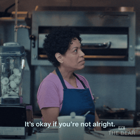 A woman in an apron in a kitchen looks aside, captioned 'It's okay if you're not alright.'​​​​‌﻿‍﻿​‍​‍‌‍﻿﻿‌﻿​‍‌‍‍‌‌‍‌﻿‌‍‍‌‌‍﻿‍​‍​‍​﻿‍‍​‍​‍‌﻿​﻿‌‍​‌‌‍﻿‍‌‍‍‌‌﻿‌​‌﻿‍‌​‍﻿‍‌‍‍‌‌‍﻿﻿​‍​‍​‍﻿​​‍​‍‌‍‍​‌﻿​‍‌‍‌‌‌‍‌‍​‍​‍​﻿‍‍​‍​‍‌‍‍​‌﻿‌​‌﻿‌​‌﻿​​​﻿‍‍​‍﻿﻿​‍﻿﻿‌‍﻿​‌‍﻿﻿‌‍​﻿‌‍​‌‌‍﻿​‌‍‍​‌‍﻿﻿‌﻿​﻿‌﻿‌​​﻿‍‍​﻿​﻿​﻿​﻿​﻿​﻿​﻿​﻿​‍﻿﻿‌‍‍‌‌‍﻿‍‌﻿‌​‌‍‌‌‌‍﻿‍‌﻿‌​​‍﻿﻿‌‍‌‌‌‍‌​‌‍‍‌‌﻿‌​​‍﻿﻿‌‍﻿‌‌‍﻿﻿‌‍‌​‌‍‌‌​﻿﻿‌‌﻿​​‌﻿​‍‌‍‌‌‌﻿​﻿‌‍‌‌‌‍﻿‍‌﻿‌​‌‍​‌‌﻿‌​‌‍‍‌‌‍﻿﻿‌‍﻿‍​﻿‍﻿‌‍‍‌‌‍‌​​﻿﻿‌‌‍﻿‌‌‍‍‌‌‍‌﻿‌﻿​‍‌‍​‌‌﻿‌​‌‍‍‌‌‍﻿﻿‌‍﻿‍​‍﻿‍‌‍﻿‌‌‍‌‌‌‍‌​‌‍‍‌‌‍​‌​‍﻿‍​﻿‌​​﻿‍​​﻿‌​​﻿‌‌​﻿‍​‌‍​‌​﻿‌​‌‍​‌​﻿‌​‌‍​‌‌‍‌‌‌‍‌‌​﻿‌​​﻿​​​﻿‍​‌‍​﻿‌‍‌‌​﻿​‌​﻿‍​​﻿‌​​﻿​﻿‌‍​‍​﻿‌​​﻿‍​​﻿‍​‌‍‌‍​﻿‌​‌‍‌‍​﻿‌﻿‌‍‌‍​﻿​‍‌‍​‌​﻿‍﻿‌﻿‌​‌﻿‍‌‌﻿​​‌‍‌‌​﻿﻿‌‌‍﻿‌‌‍‌‌‌‍‌​‌‍‍‌‌‍​‌‌​​‌‌﻿​﻿‌﻿​﻿‌‍‌‌‌﻿‌​​﻿‍﻿‌﻿​​‌‍​‌‌﻿‌​‌‍‍​​﻿﻿‌‌‍​‌‌‍﻿​‌﻿‌​​﻿﻿﻿‌‍​‍‌‍​‌‌﻿​﻿‌‍‌‌‌‌‌‌‌﻿​‍‌‍﻿​​﻿﻿‌‌‍‍​‌﻿‌​‌﻿‌​‌﻿​​​‍‌‌​﻿​﻿‌​​‌​‍‌‌​﻿​‍‌​‌‍​‍‌‌​﻿​‍‌​‌‍‌‍﻿​‌‍﻿﻿‌‍​﻿‌‍​‌‌‍﻿​‌‍‍​‌‍﻿﻿‌﻿​﻿‌﻿‌​​‍‌‌​﻿​﻿‌​​‌​﻿​﻿​﻿​﻿​﻿​﻿​﻿​﻿​‍‌‍‌‍‍‌‌‍‌​​﻿﻿‌‌‍﻿‌‌‍‍‌‌‍‌﻿‌﻿​‍‌‍​‌‌﻿‌​‌‍‍‌‌‍﻿﻿‌‍﻿‍​‍﻿‍‌‍﻿‌‌‍‌‌‌‍‌​‌‍‍‌‌‍​‌​‍﻿‍​﻿‌​​﻿‍​​﻿‌​​﻿‌‌​﻿‍​‌‍​‌​﻿‌​‌‍​‌​﻿‌​‌‍​‌‌‍‌‌‌‍‌‌​﻿‌​​﻿​​​﻿‍​‌‍​﻿‌‍‌‌​﻿​‌​﻿‍​​﻿‌​​﻿​﻿‌‍​‍​﻿‌​​﻿‍​​﻿‍​‌‍‌‍​﻿‌​‌‍‌‍​﻿‌﻿‌‍‌‍​﻿​‍‌‍​‌​‍‌‍‌﻿‌​‌﻿‍‌‌﻿​​‌‍‌‌​﻿﻿‌‌‍﻿‌‌‍‌‌‌‍‌​‌‍‍‌‌‍​‌‌​​‌‌﻿​﻿‌﻿​﻿‌‍‌‌‌﻿‌​​‍‌‍‌﻿​​‌‍​‌‌﻿‌​‌‍‍​​﻿﻿‌‌‍​‌‌‍﻿​‌﻿‌​​‍‌‍‌﻿​​‌‍‌‌‌﻿​‍‌﻿​﻿‌﻿​​‌‍‌‌‌‍​﻿‌﻿‌​‌‍‍‌‌﻿‌‍‌‍‌‌​﻿﻿‌‌﻿​​‌﻿‌‌‌‍​‍‌‍﻿​‌‍‍‌‌﻿​﻿‌‍‍​‌‍‌‌‌‍‌​​‍​‍‌﻿﻿‌