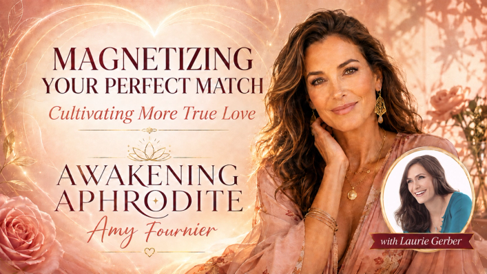 Awakening Aphrodite guest podcast thumbnail featuring host Amy Fournier and Laurie Gerber