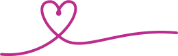 Pink heart line illustration