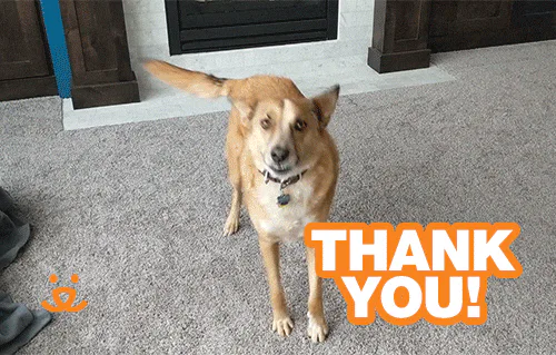 Animated reaction: Thank U