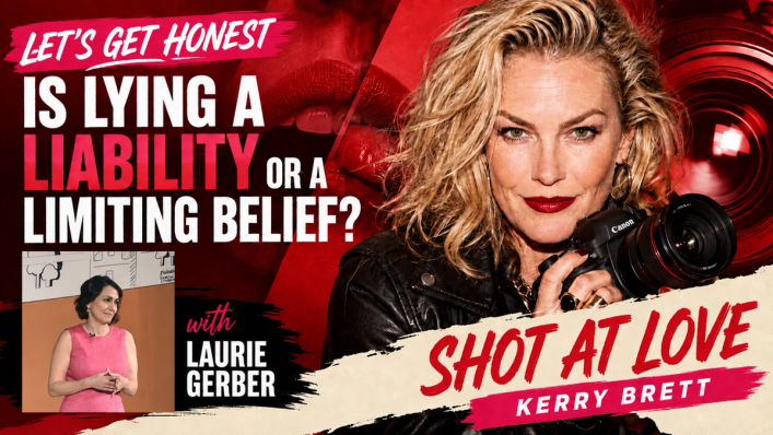 Shot At Love guest podcast thumbnail featuring host Kerry Brett and Laurie Gerber