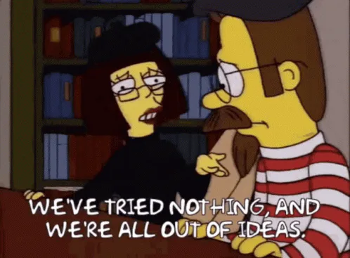Animated reaction: Simpsons flanders