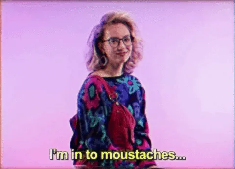 Date+Moustache+GIF+by+GIPHY+Dating.gif Animated reaction: Date Moustache