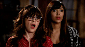 Awkward+Zooey+Deschanel+GIF+by+New+Girl.gif Animated reaction: Awkward Zooey Deschanel