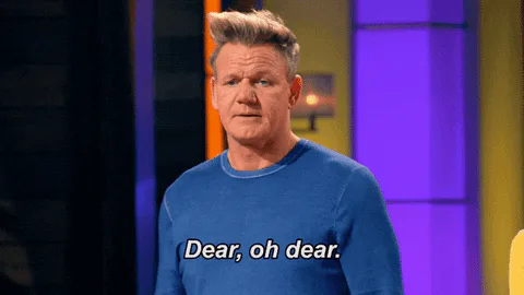 Animated reaction: Oh No Cooking