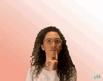 Thinking+Idea+GIF+by+ClvrCml.gif A woman taps her chin thoughtfully as cartoon lightbulbs flicker on above her head.