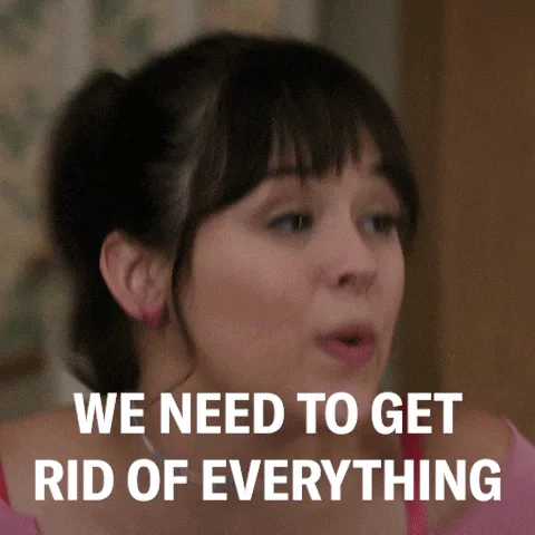 Animated reaction: Organize The Goldbergs