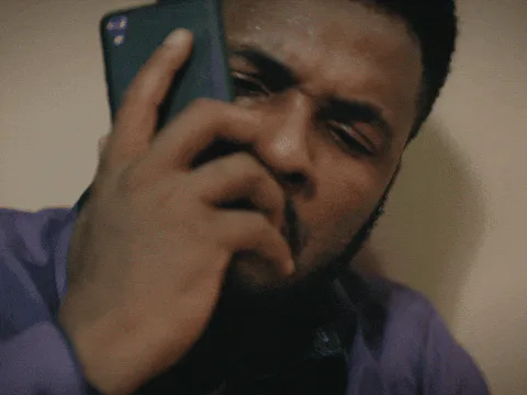 Animated reaction: Confused Mobile Phone