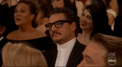 Watching+You+Pedro+Pascal+GIF+by+The+Academy+Awards.gif Animated reaction: Watching You Pedro Pascal