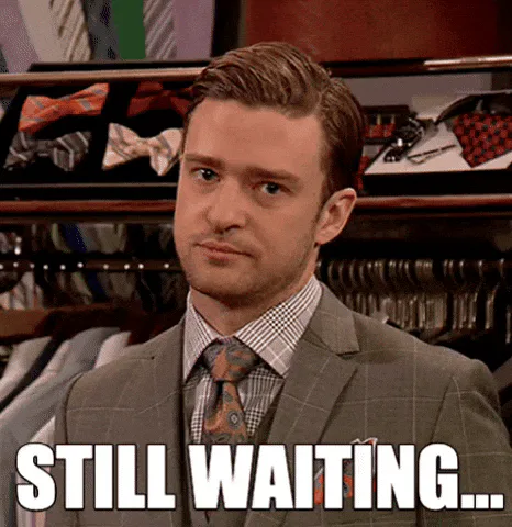 Animated reaction: Justin Timberlake Waiting