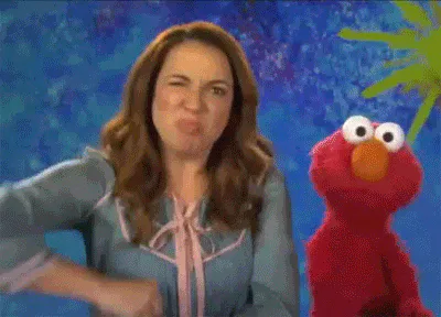 Animated reaction: Sesame street elmo