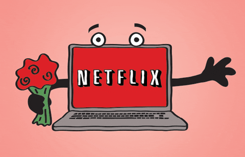 76529d5e-45aa-0efe-ea9a-c7d28bd225e2.gif An animated Netflix laptop character with eyes and arms holds a bouquet of red roses.