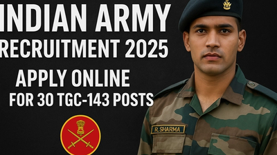 Indian Army Recruitment 2025 – Apply Online for 30 TGC-143 Posts
