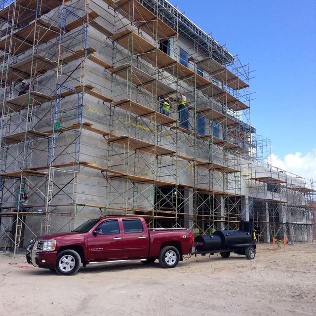 Cooker at job for construction site