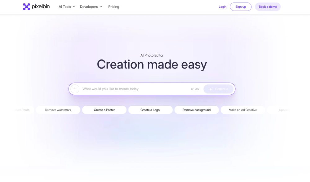 image of Pixelbin AI Photo Editor
