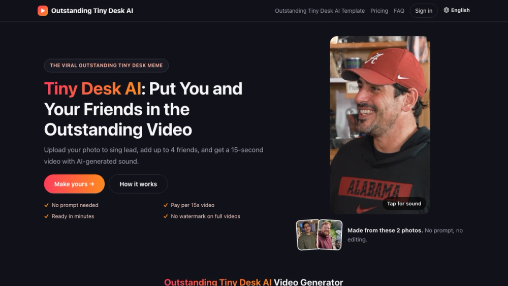 image of Outstanding Tiny Desk AI image of Outstanding Tiny Desk AI