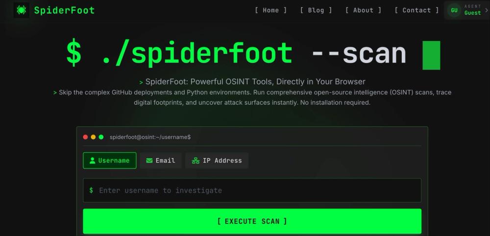 image of SpiderFoot.tools image of SpiderFoot.tools