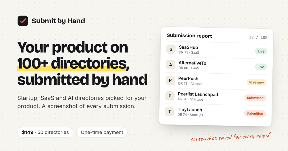 image of Submit by Hand image of Submit by Hand