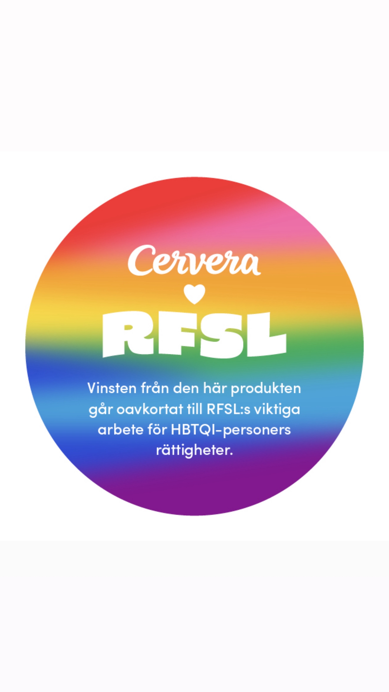 a rainbow colored sticker that says cervera resl