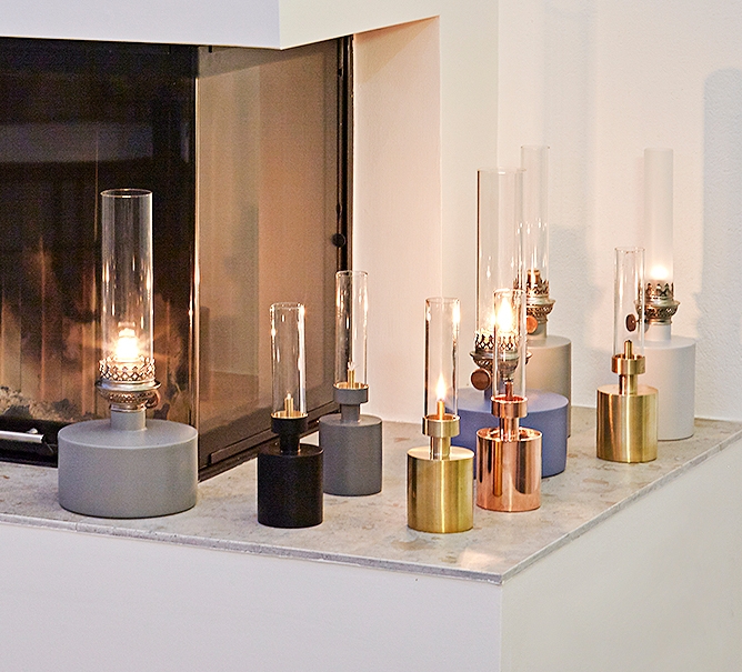 Klong öljylamput moderni sisustus musta kulta messinki