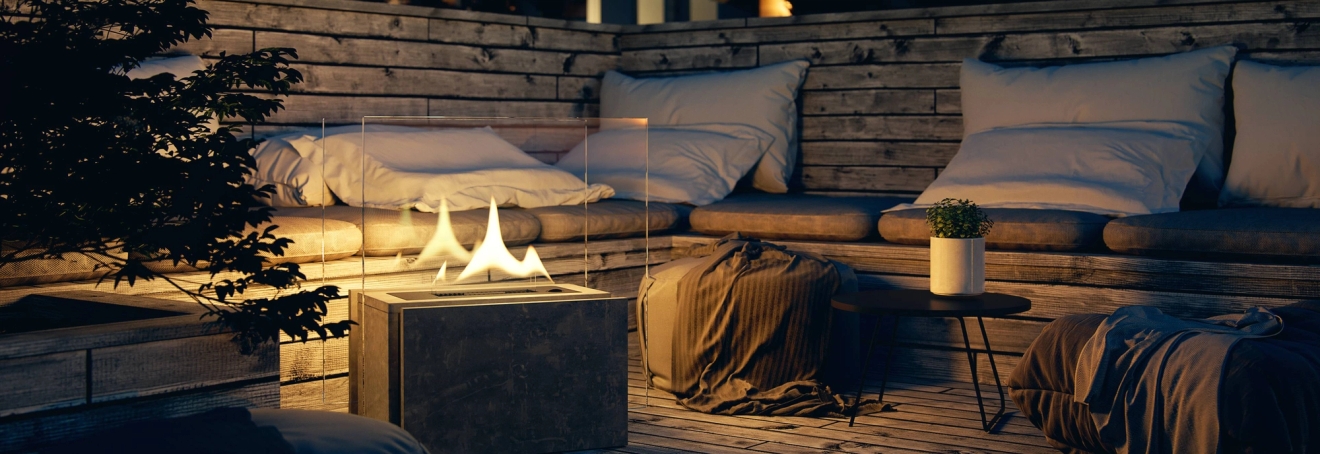 Tenderflame sisustus takka sähkötakka pihatakka