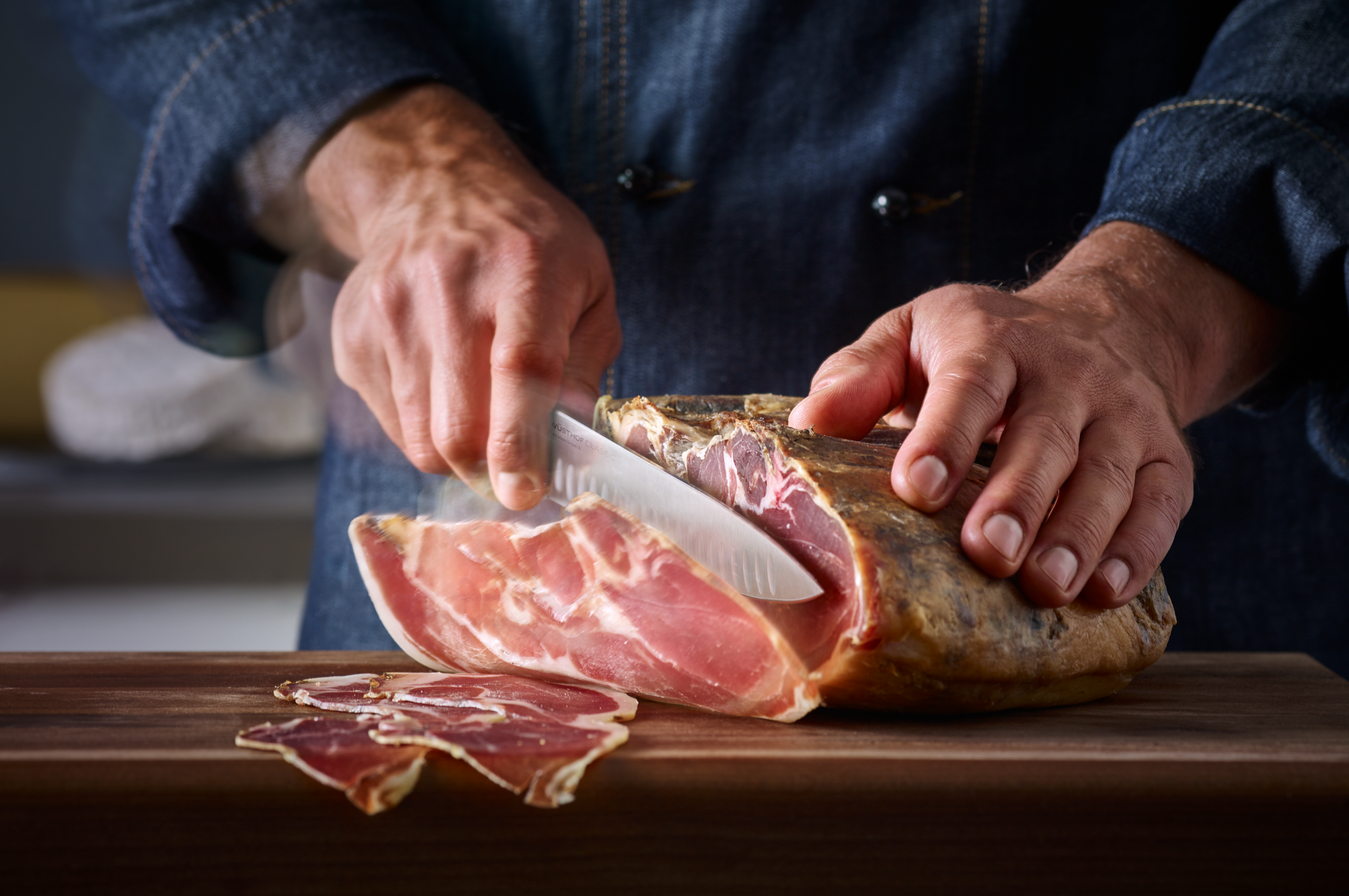 kokkiveitsi ilmakuivattu kinkku