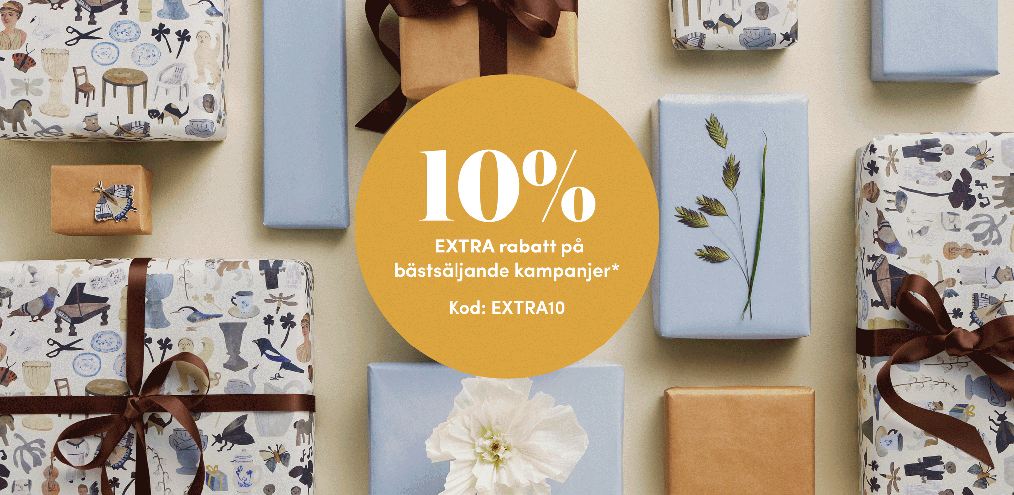 10% extra på bästsäljande kampanjer. Ange rabattkod EXTRA10