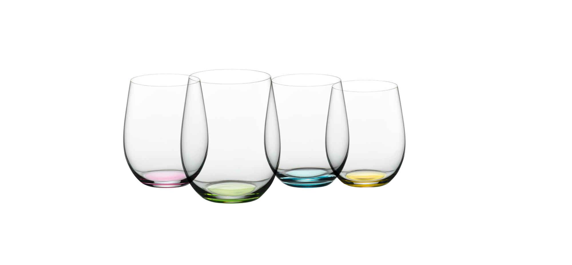 Tumblerglas färgglada drinkar