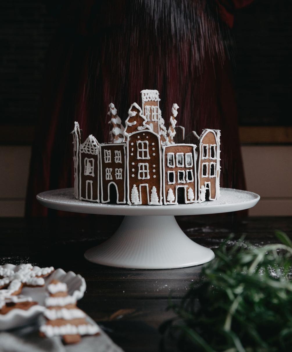 Pepparkakshustårta
