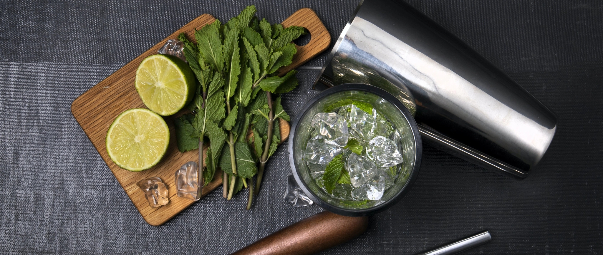 Bar Craft bartendersett klart til å lage en mojito drink
