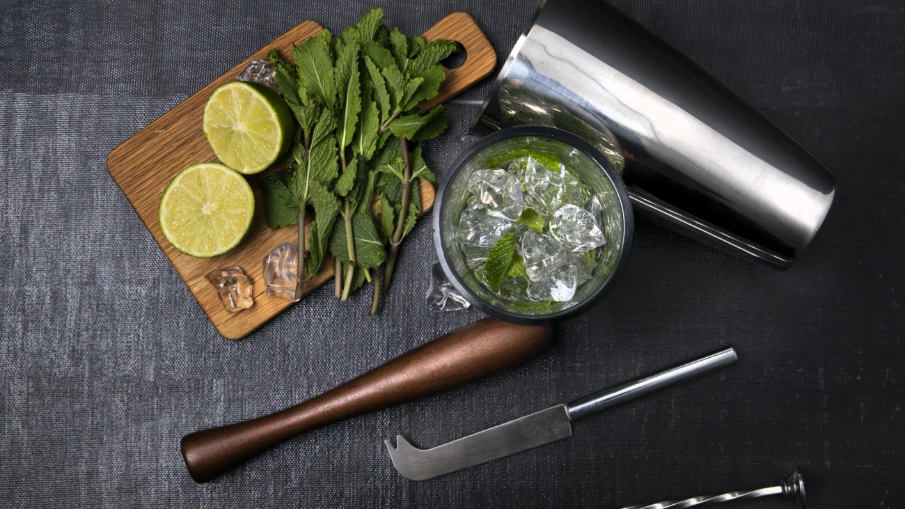 Bar Craft korkkiruuvi baarisetti baaritarvikkeet puinen leikkuulauta mohito